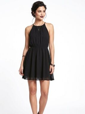 Doublju Sleeveless Mini Dress LBD Whimsigoth Womens Black Large